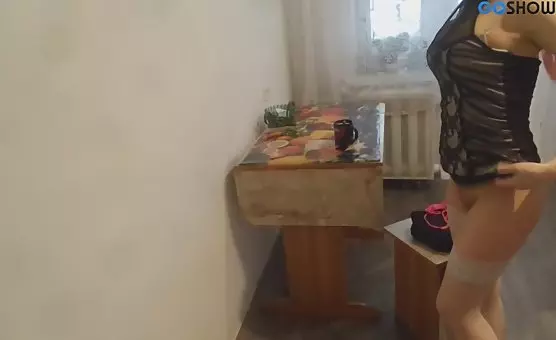 Teasing Charming Girl Stocks and NyLons